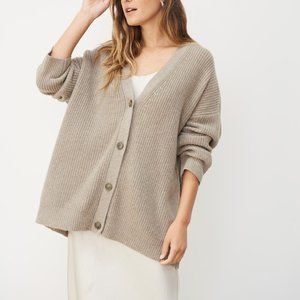 NEW Jenni Kayne STONE cashmere cocoon cardigan XXS